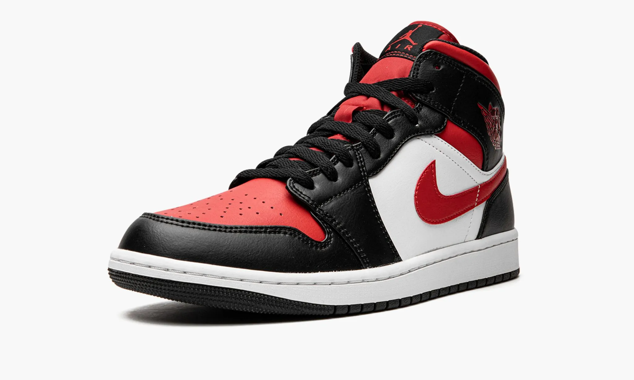 Jordan 1 Mid White Black Red (2022) - beetsneakers