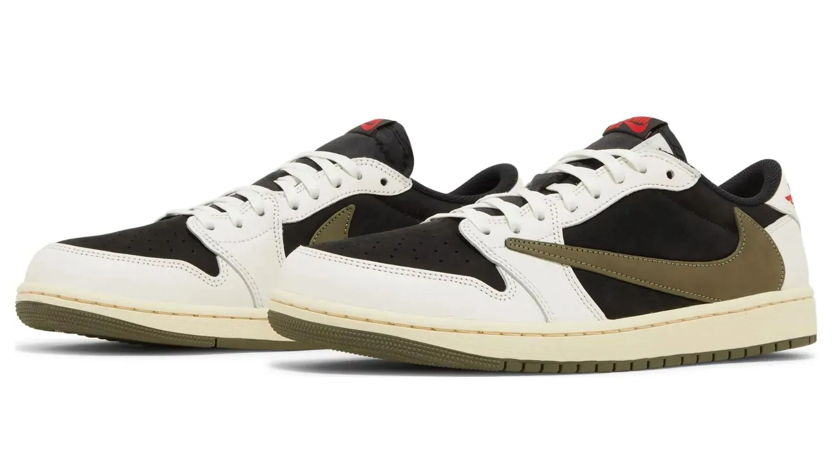 Jordan 1 Retro Low OG SP Travis Scott Olive - beetsneakers