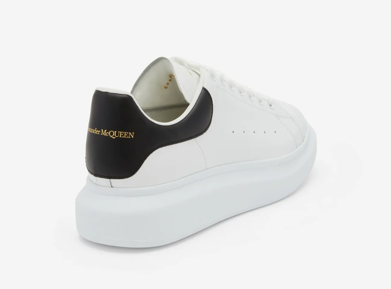 Alexander Mcqueen Men's Oversized Sneaker in White/black - beetsneakers