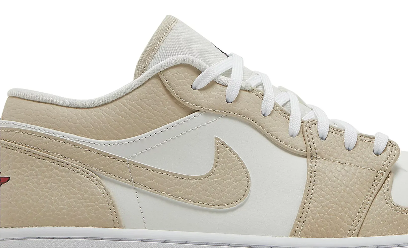 Jordan 1 Low SE Sail Rattan University Red - beetsneakers