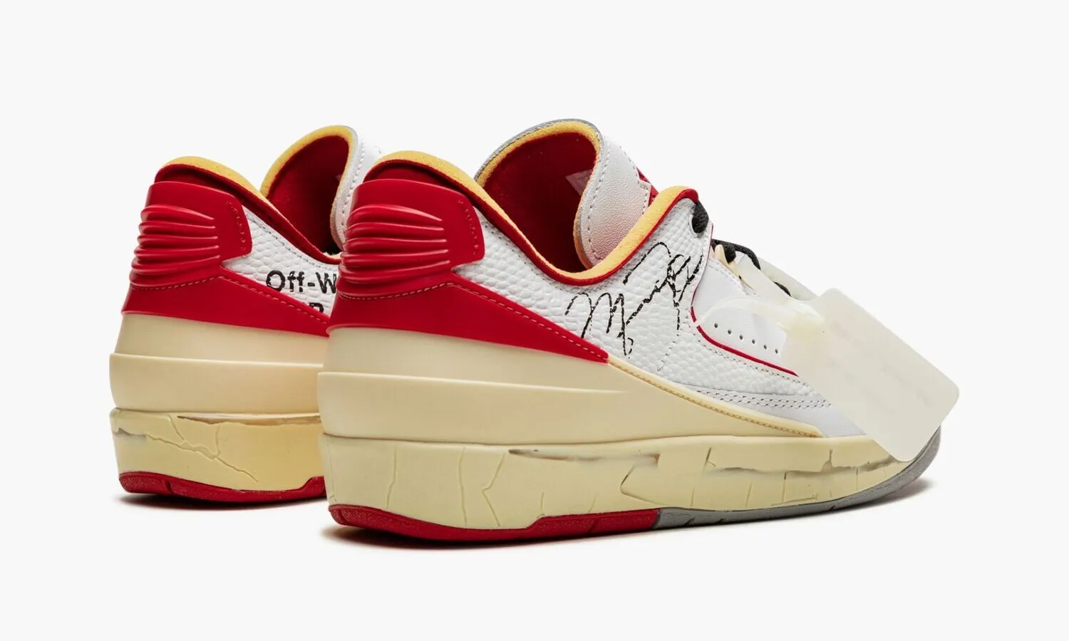 Jordan 2 Low White Varsity Red Black - beetsneakers