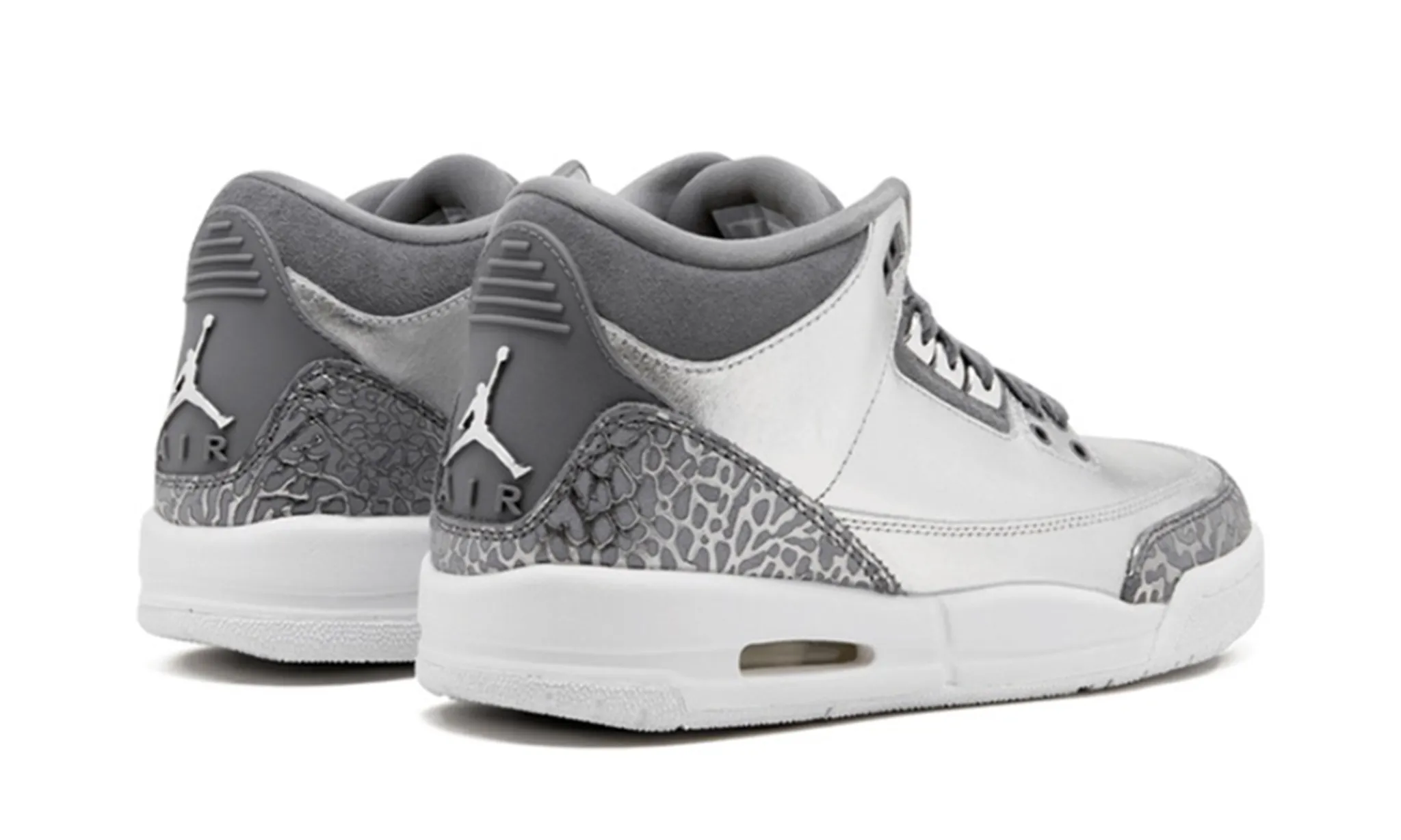 Jordan 3 Retro Premium Heiress Metallic Silver - beetsneakers