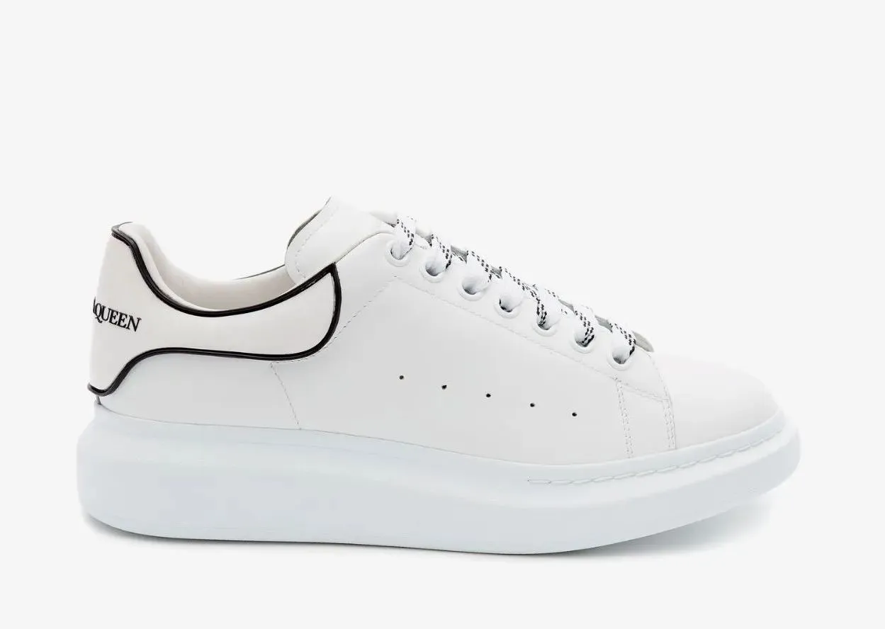 Alexander Mcqueen Men's Oversized Sneaker in White/black - beetsneakers