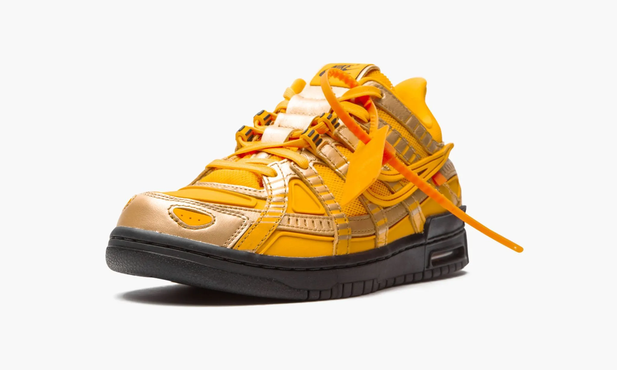 NIKE X OFF WHITE AIR RUBBER DUNK Off White University Gold - beetsneakers