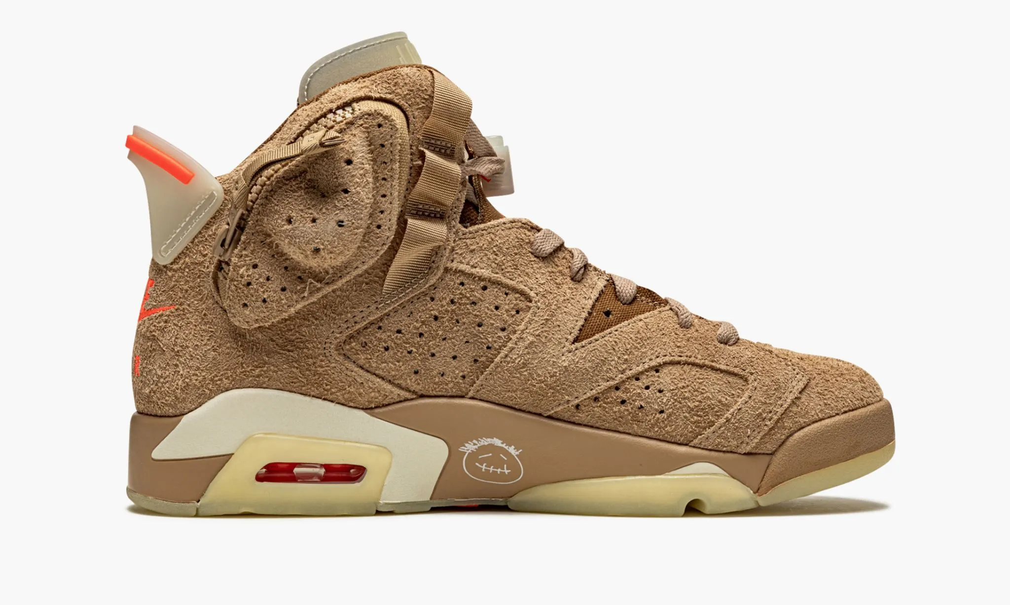 JORDAN 6 RETRO TRAVIS SCOTT BRITISH KHAKI - beetsneakers