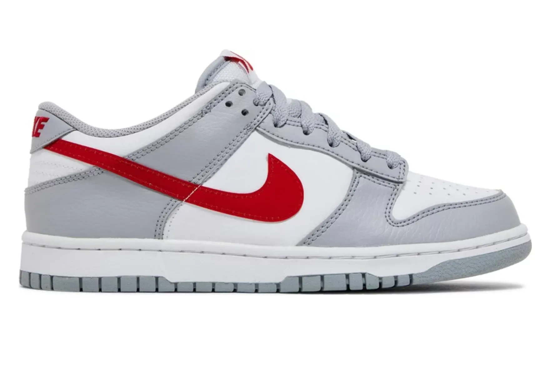 NIKE DUNK LOW GS Grey Red - beetsneakers