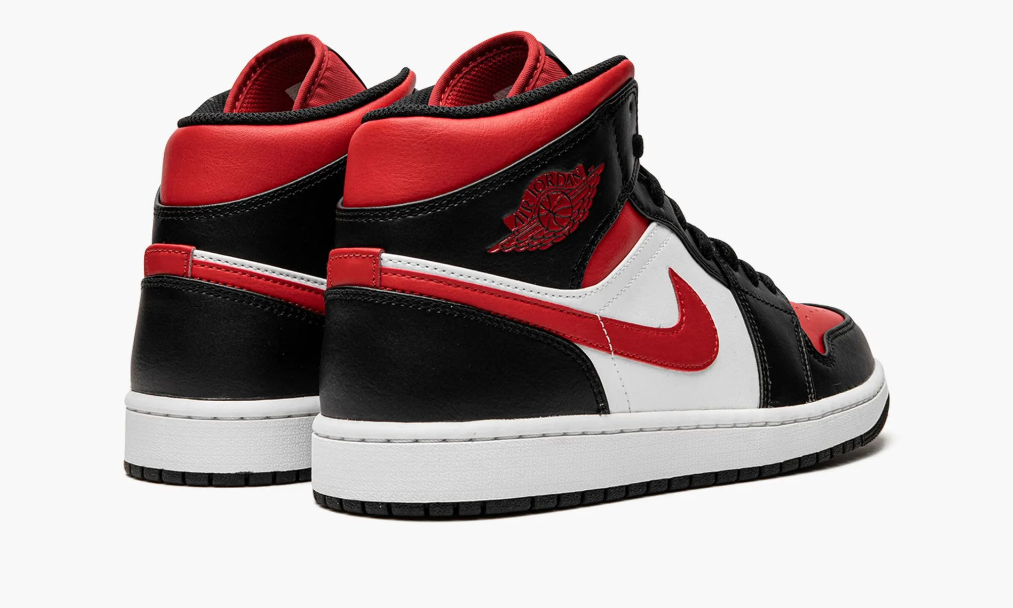 Jordan 1 Mid White Black Red (2022) - beetsneakers