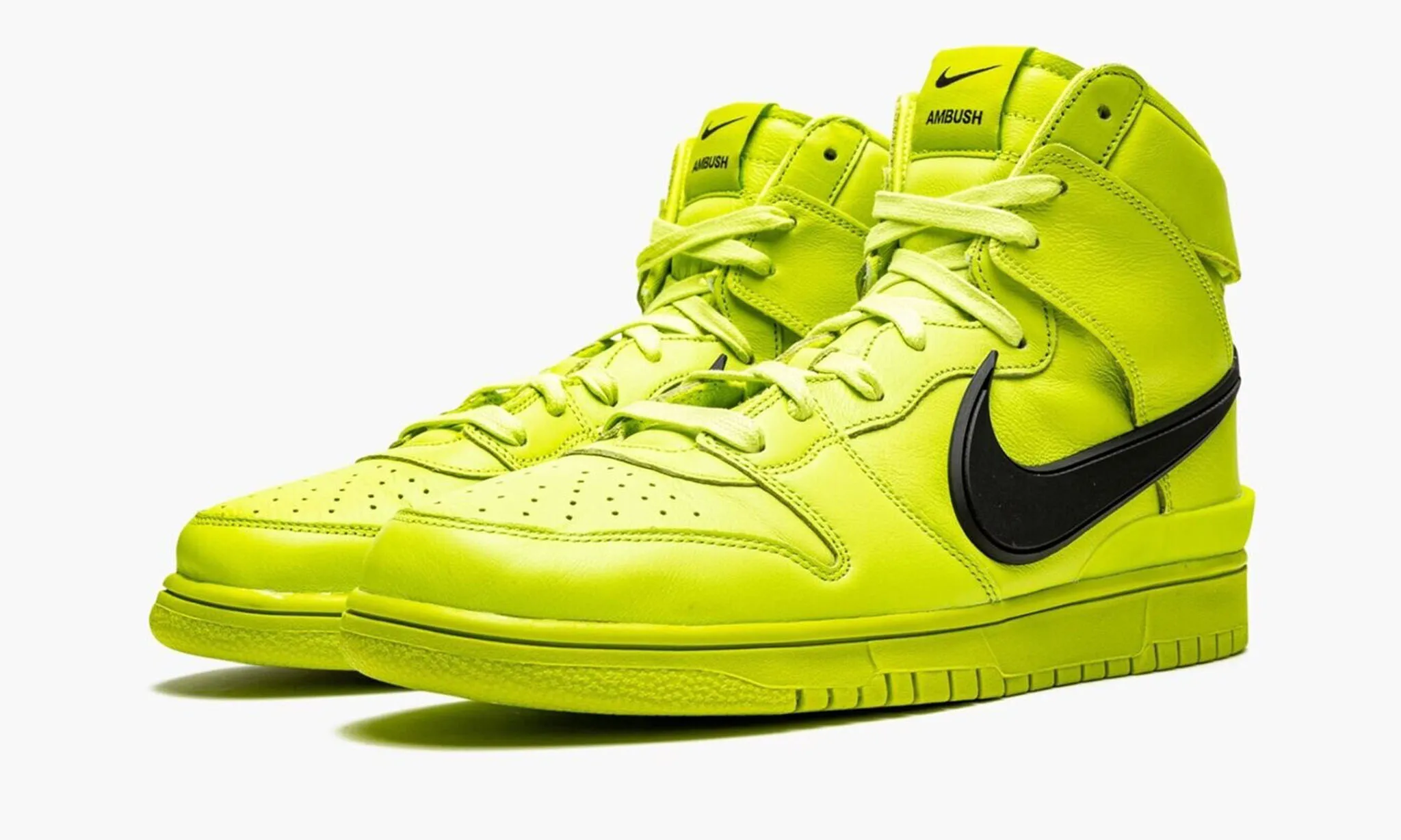 NIKE X AMBUSH DUNK HIGH ATOMIC GREEN SNEAKERS - beetsneakers