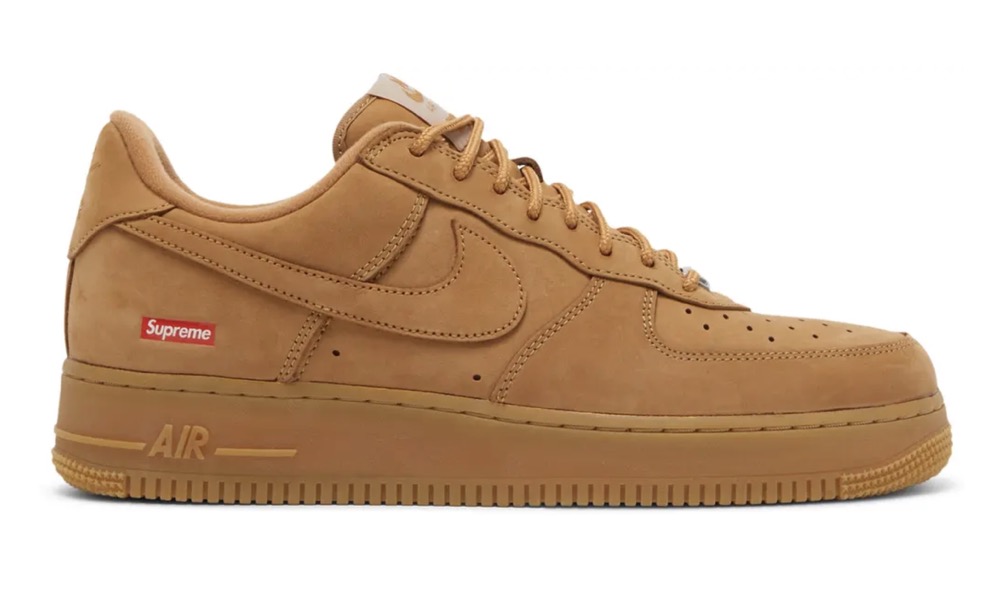 Supreme x Air Force 1 Low SP 'Box Logo - Wheat' - beetsneakers