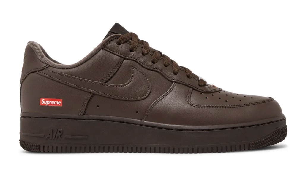 Supreme x Air Force 1 Low 'Box Logo - Baroque Brown' - beetsneakers