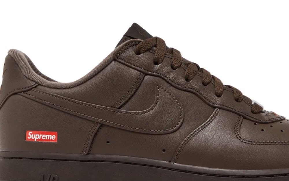 Supreme x Air Force 1 Low 'Box Logo - Baroque Brown' - beetsneakers