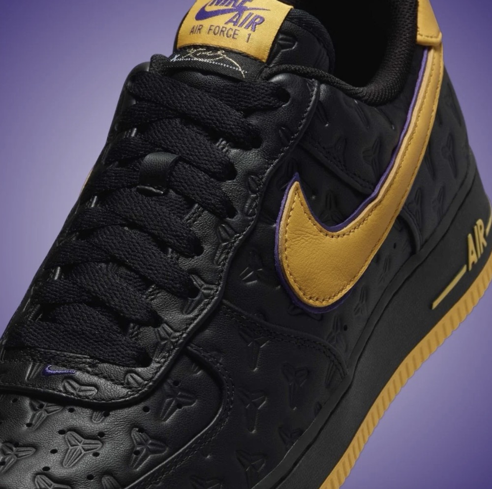 Kobe Bryant x Nike Air Force 1 Low 'Black Varsity Maize' - beetsneakers