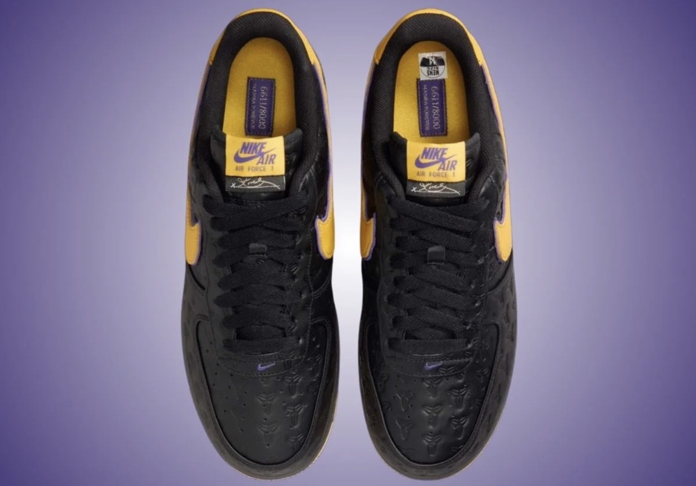 Kobe Bryant x Nike Air Force 1 Low 'Black Varsity Maize' - beetsneakers