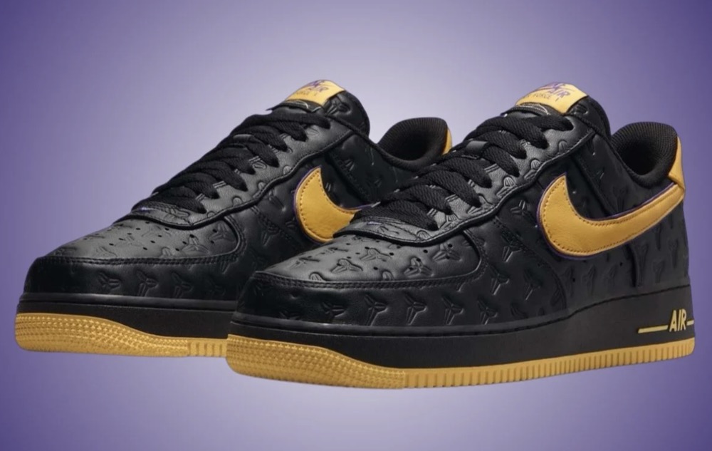 Kobe Bryant x Nike Air Force 1 Low 'Black Varsity Maize' - beetsneakers