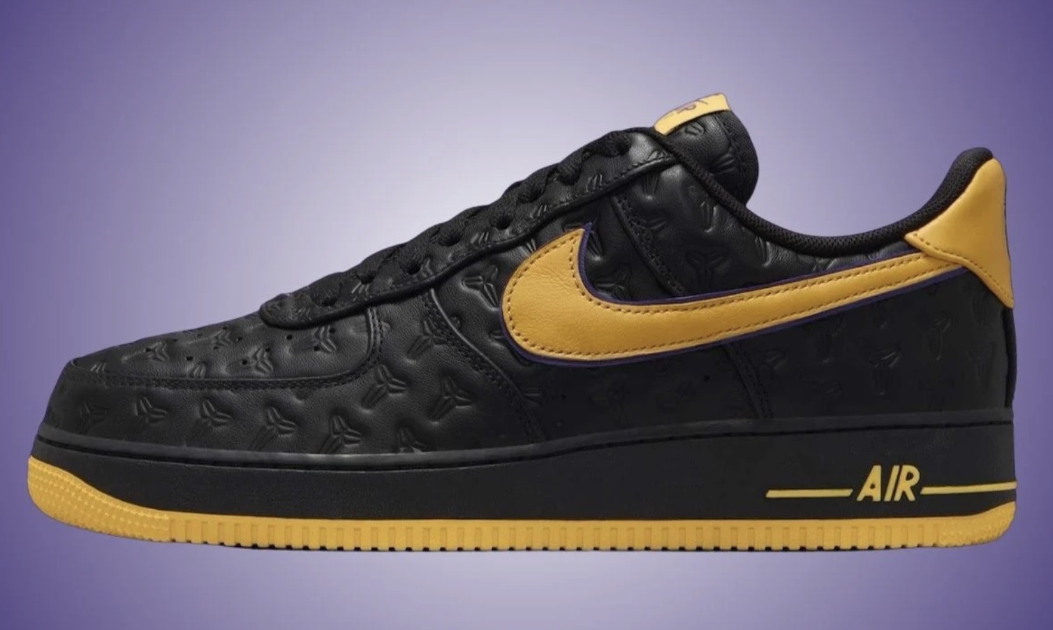 Kobe Bryant x Nike Air Force 1 Low 'Black Varsity Maize' - beetsneakers