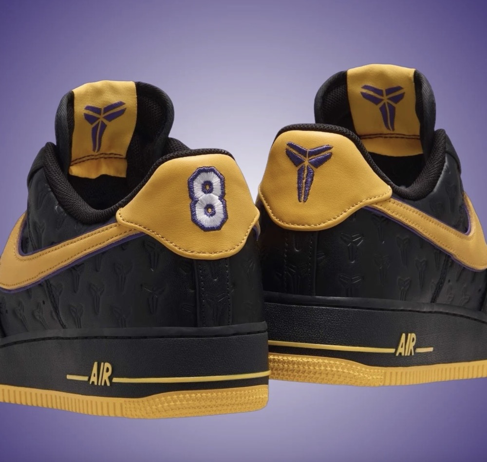 Kobe Bryant x Nike Air Force 1 Low 'Black Varsity Maize' - beetsneakers