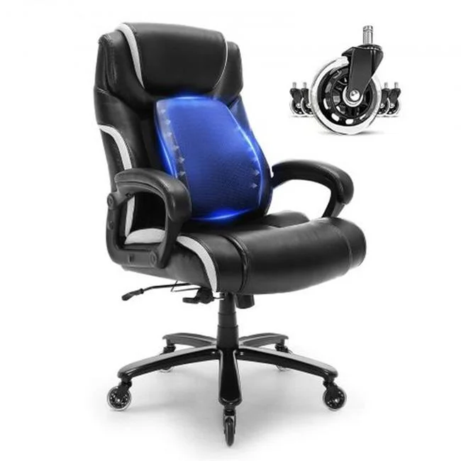 Vevor LBYZXKPGKDJZBI124V0 Heavy Duty Executive Office Chair with Cutting-Edge Adjustable Lumbar Support for Long Hour
