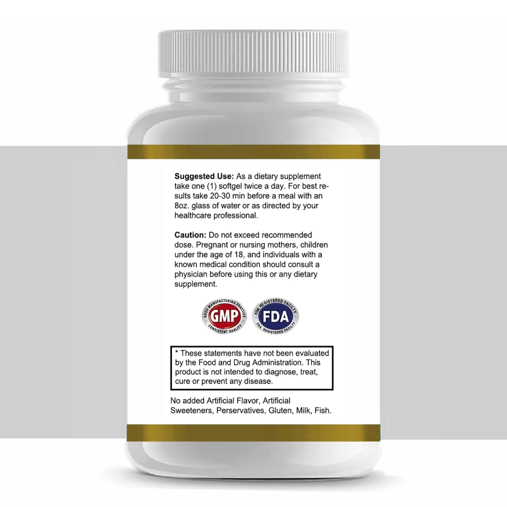 Ileaf Naturals Omega 3 Fish Oil 1920mg, Dietary Supplement - 60 Softgels