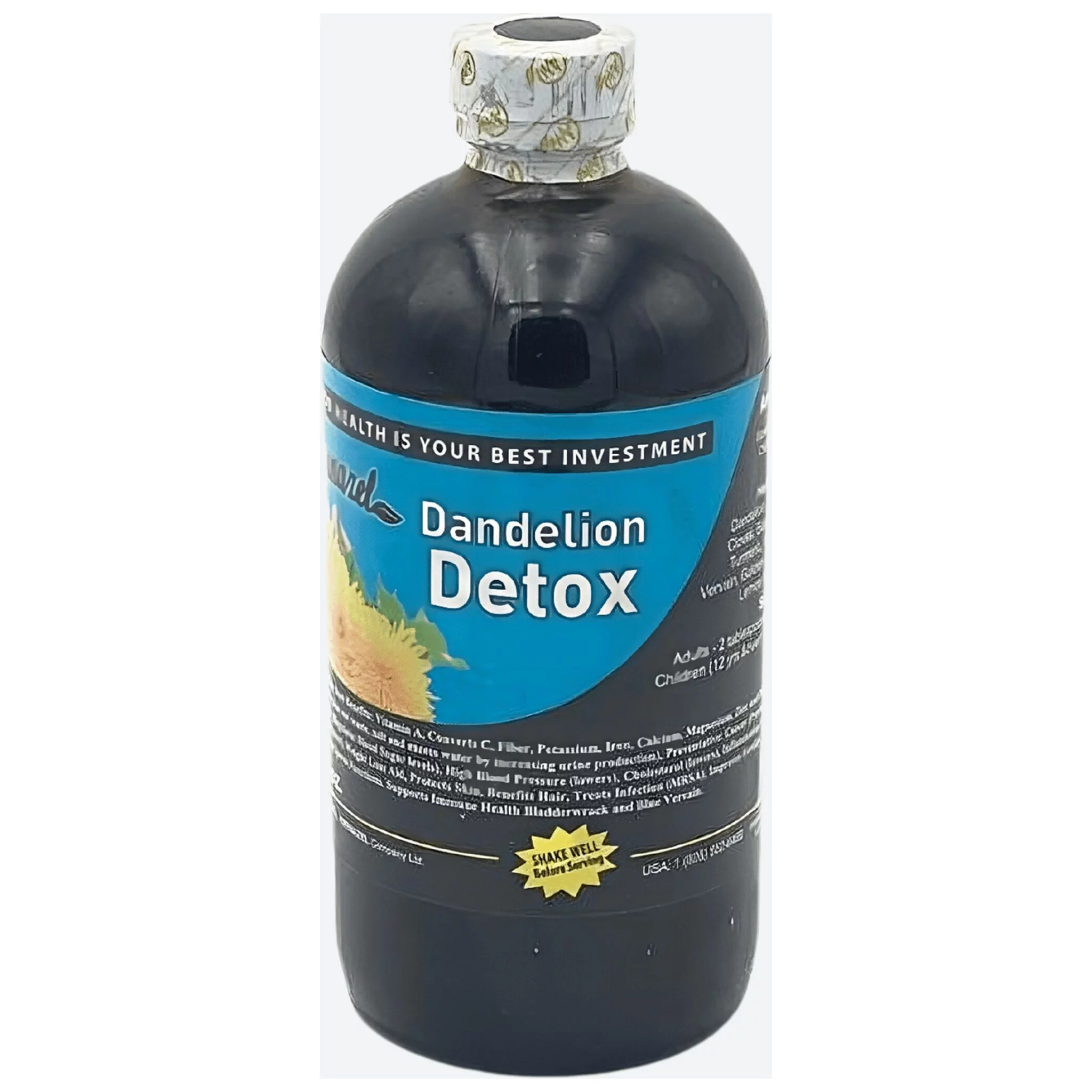 Amenazel Dandelion Detox Herbal Bitters-16oz- Clean and Refresh Your System Naturally