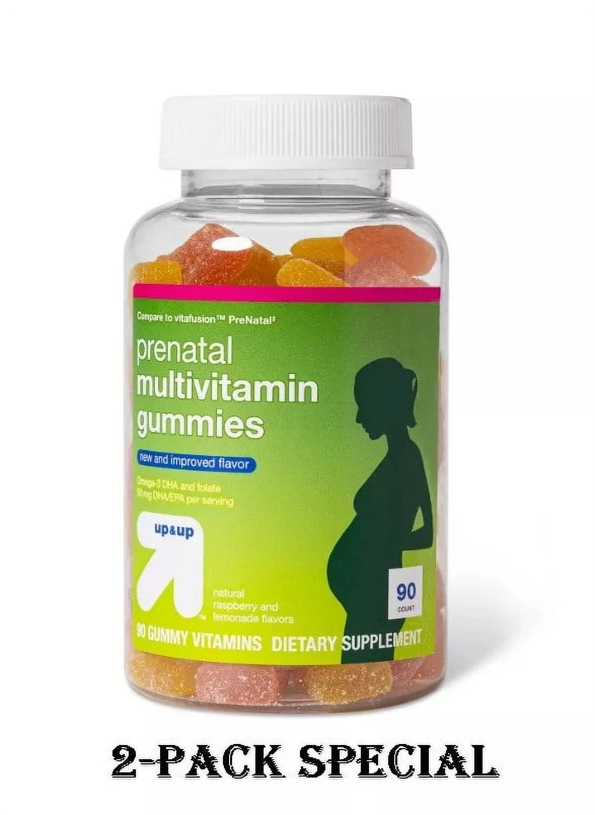 Prenatal Multivitamin Gummies - Fruit Flavors - 90ct - up & up -2 Pack