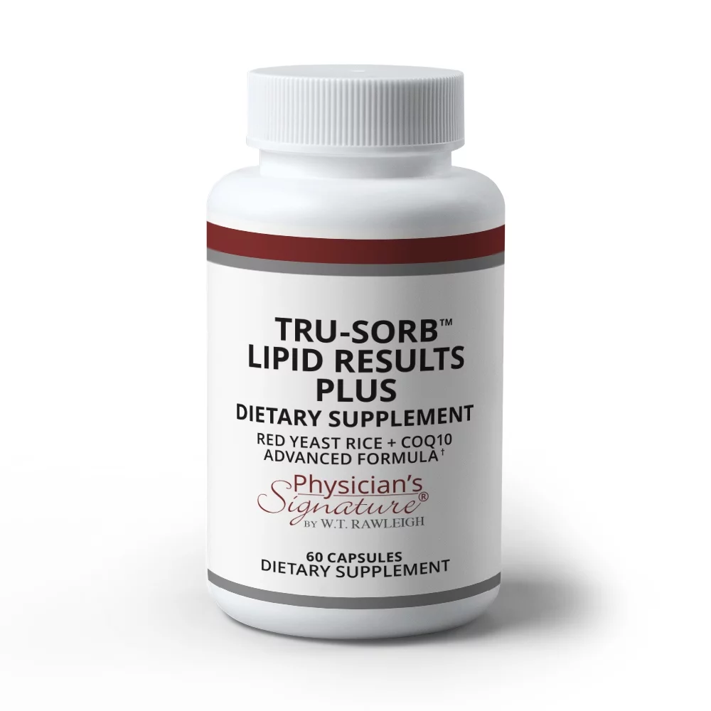 Rawleigh Tru-Sorb Lipid Results Plus: 60 Capsules - Heart Health Dietary Supplement with Organic Red Yeast Rice and CoQ10