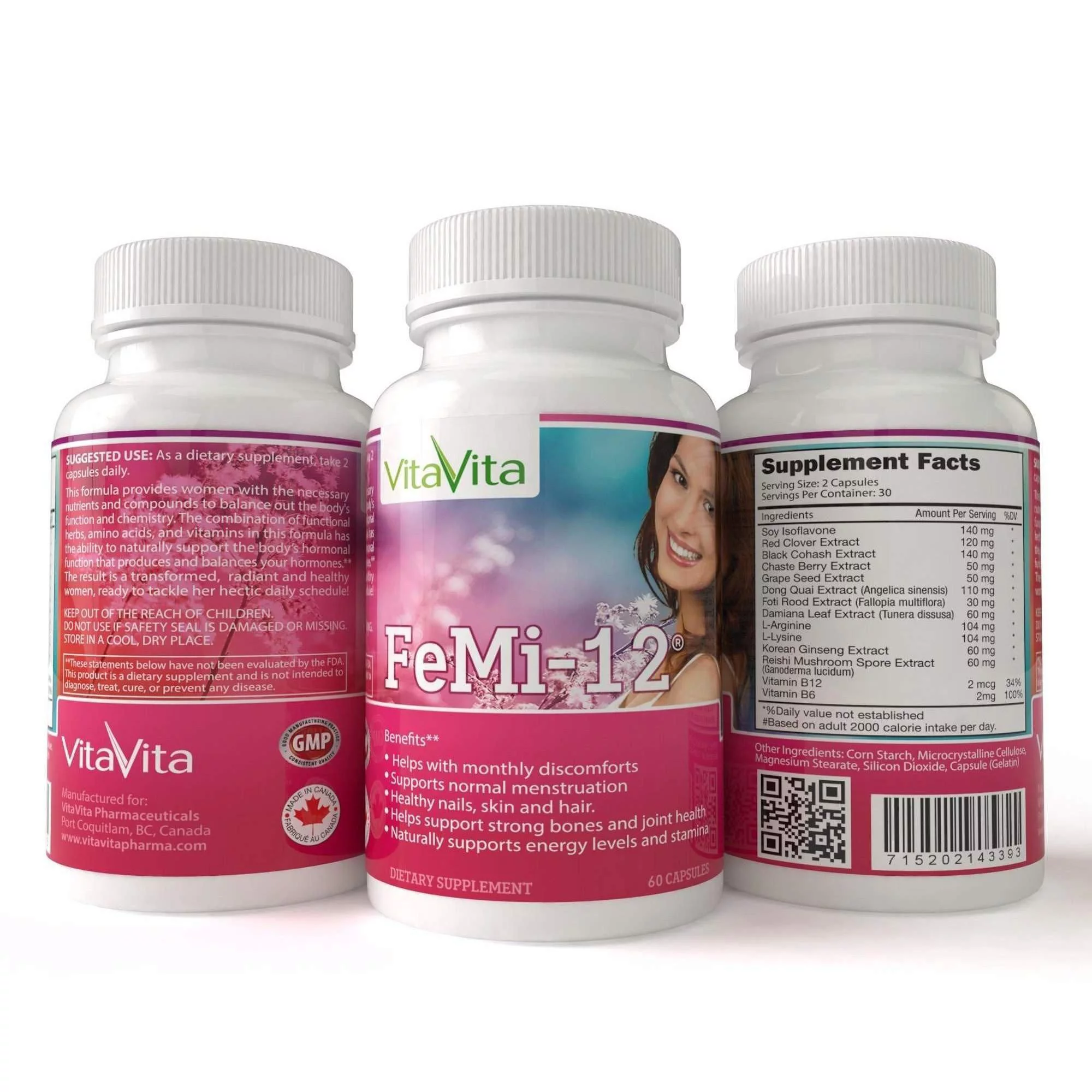 FeMi-12, Natural Aging Support Formula for Women (60 Capsules)