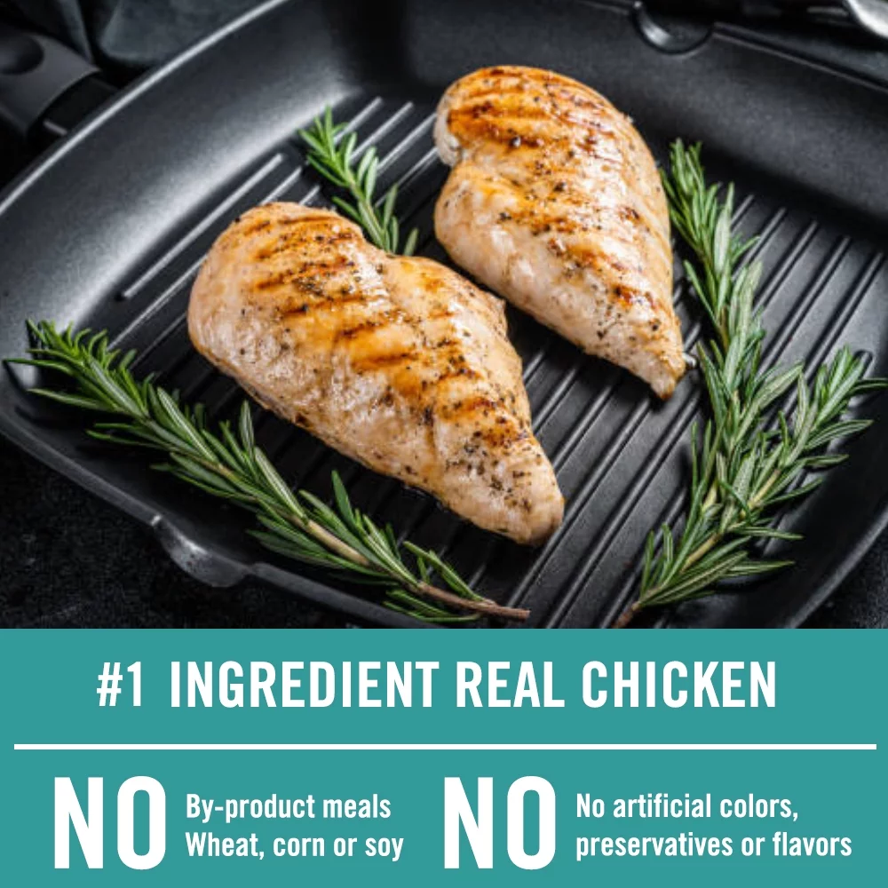 Chicken Soup for the Soul Grain Free Chicken & Legumes Recipe– All Life Stages Dry Cat Food, 12 lb