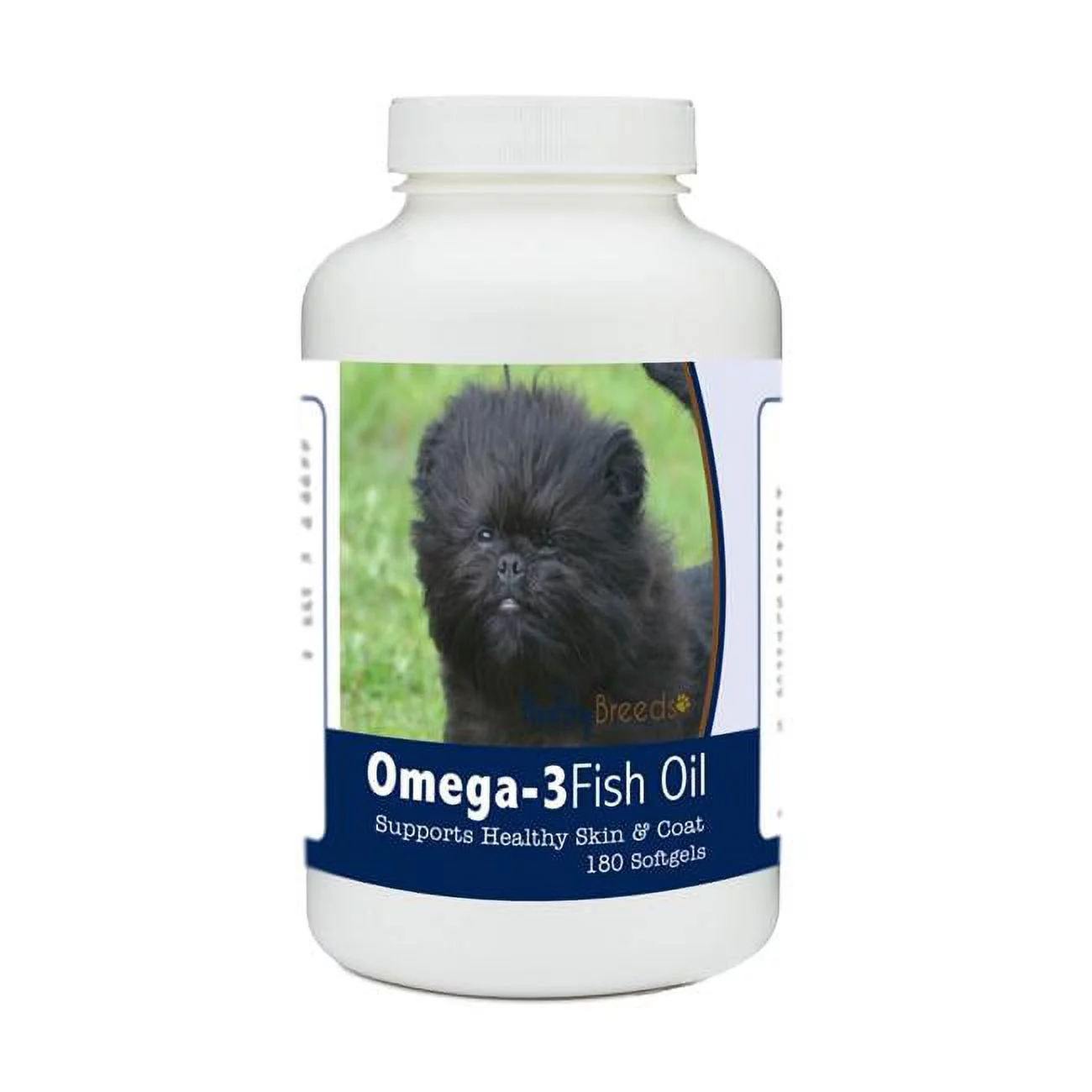 Healthy Breeds 840235183884 Affenpinscher Omega-3 Fish Oil Softgels, 180 Count