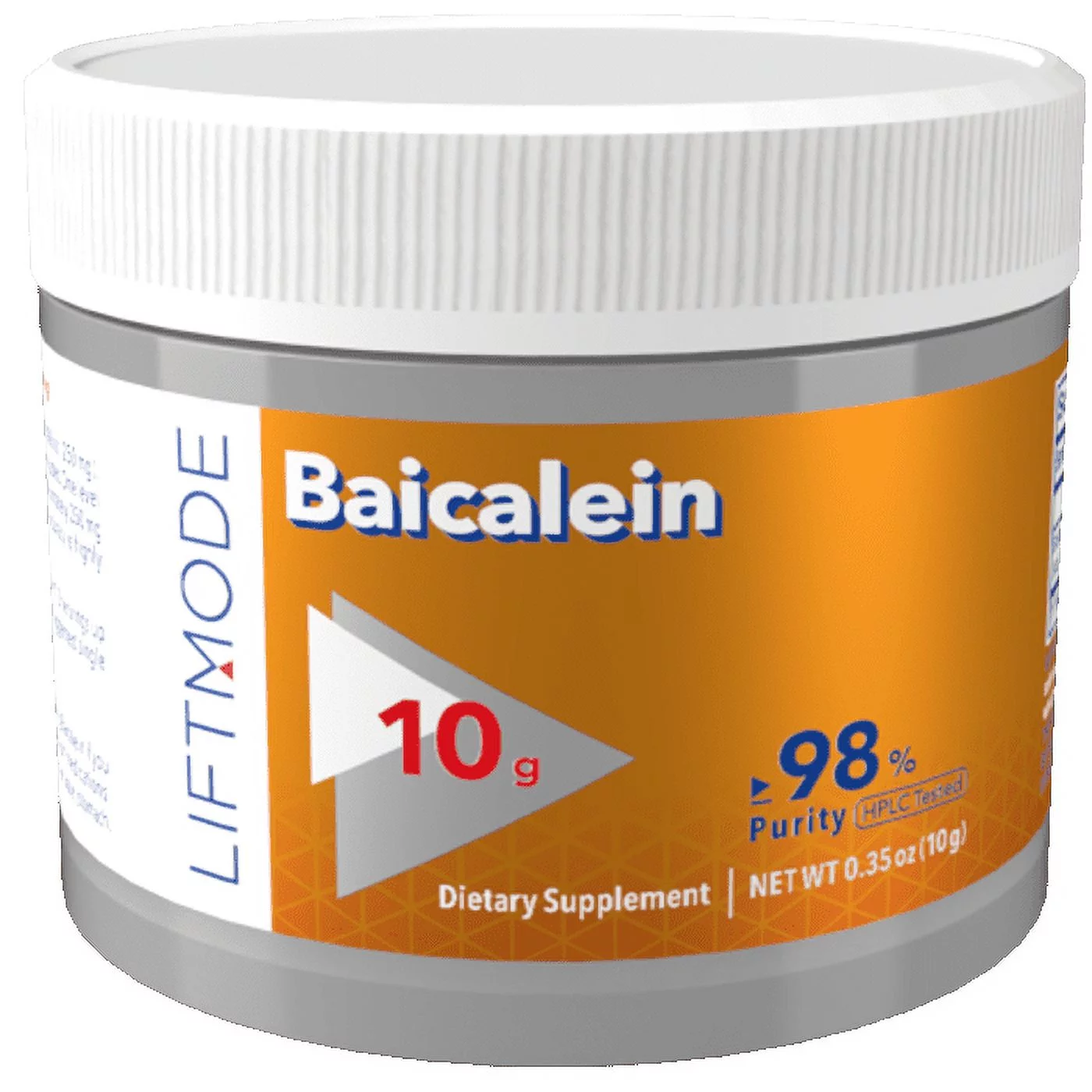 LiftMode Baicalein Powder Supplement - for Relaxation, Stress Relief & Overall Health | Enhances Cognition & Learning | Vegetarian, Vegan, Non-GMO, Gluten Free - 10 Grams (33 Servings)