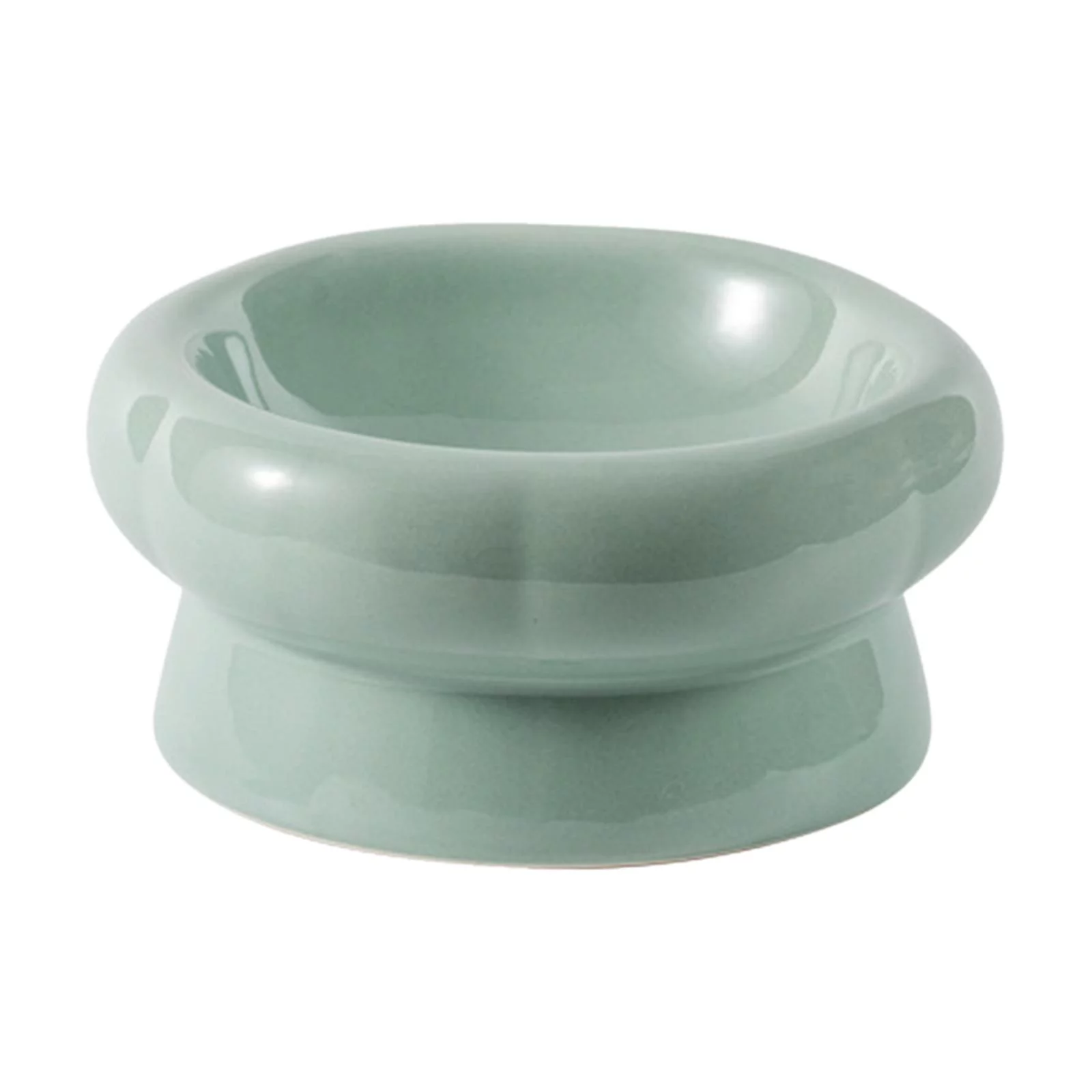 Cat Food Bowl Ceramic Cat Bowls for Food and Water Neck Protection Pet Feeding Dish Portable Cat Food Dish Elevated Cat Bowl for Small Dogs 180ML
