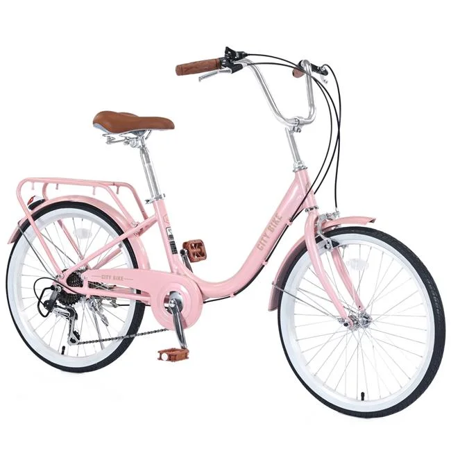 Direct Wicker 22-in Girls' Cruiser Bike with Perfect Fit Frame,Pink 7 Speed Commuter Bicycle for Wome