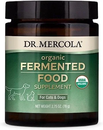 Dr. Mercola Organic Fermented Dry Dog & Cat Food Supplement - 2.75 oz Pack of 3