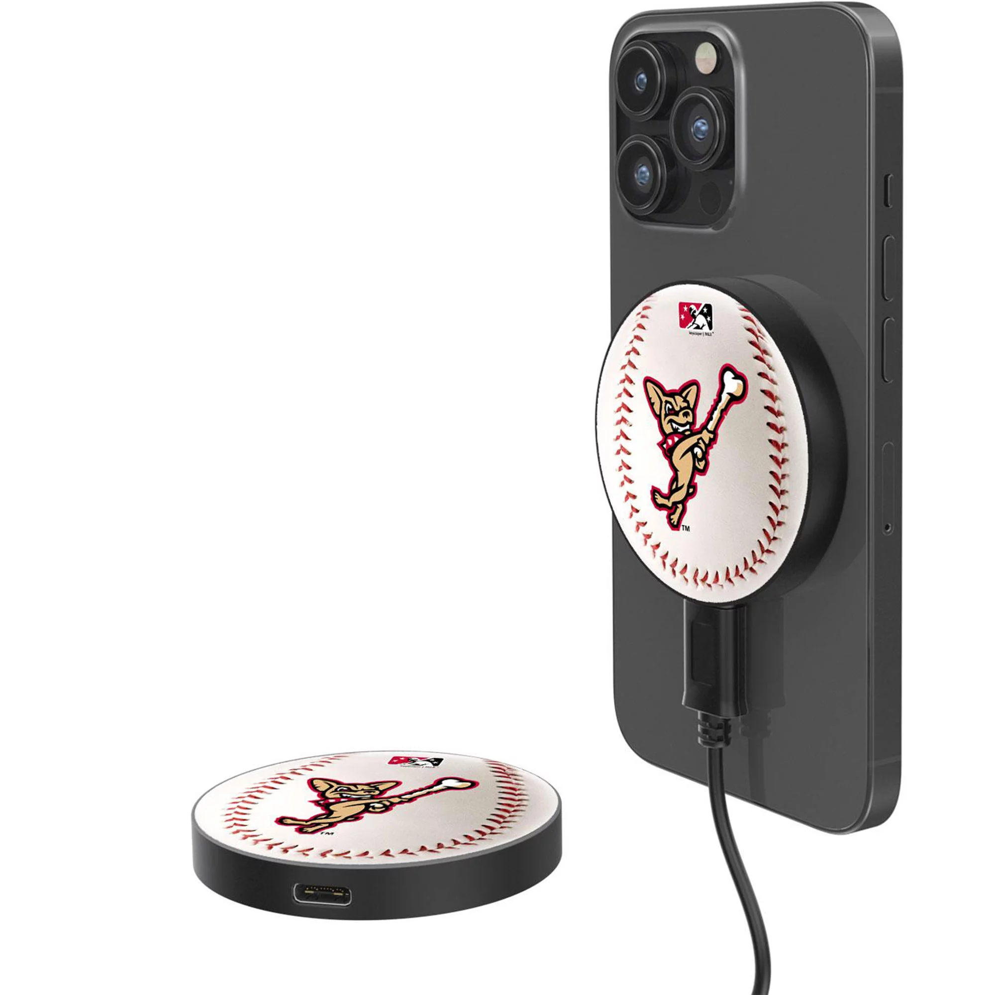 El Paso Chihuahuas 10-Watt Football Design Wireless Magnetic Charger