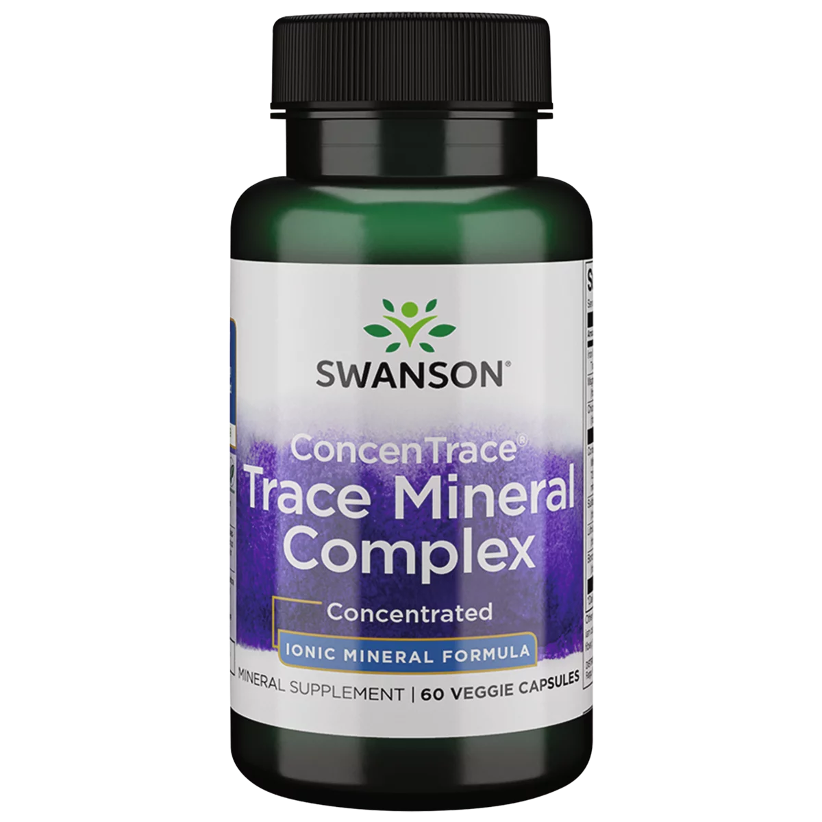 Swanson Concentrace Trace Mineral Complex 60 Veggie Capsules