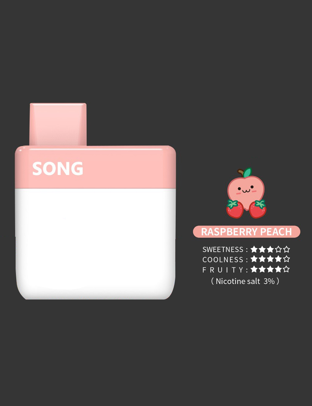 Disposable electronic cigarette Card Series A05(VK-02)/ Strawberry  flavor