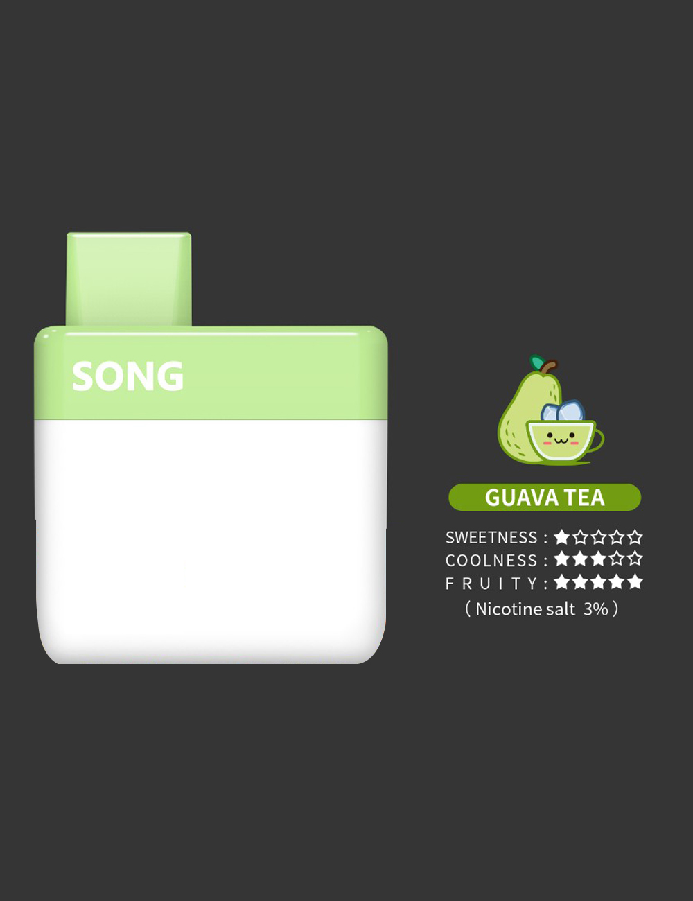 Disposable electronic cigarette Card Series A05(VK-02)/ Apple flavor