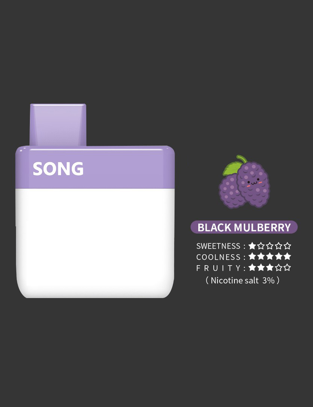 Disposable electronic cigarette Card Series A05(VK-02)/ Blackberry grape flavor