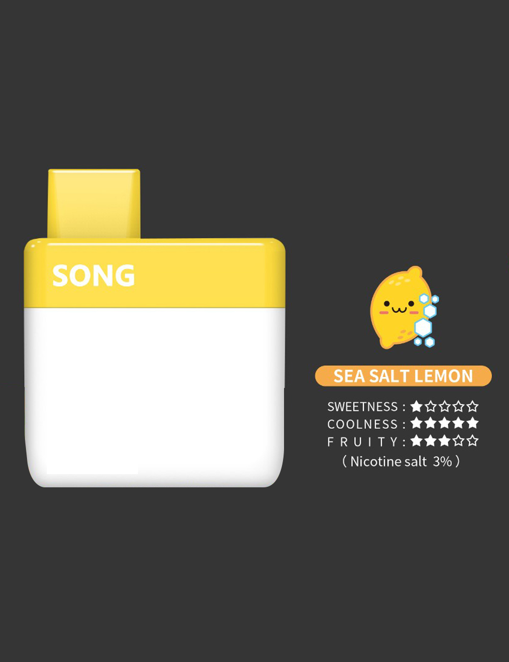 Disposable electronic cigarette Card Series A05(VK-02)/ Lemon flavor