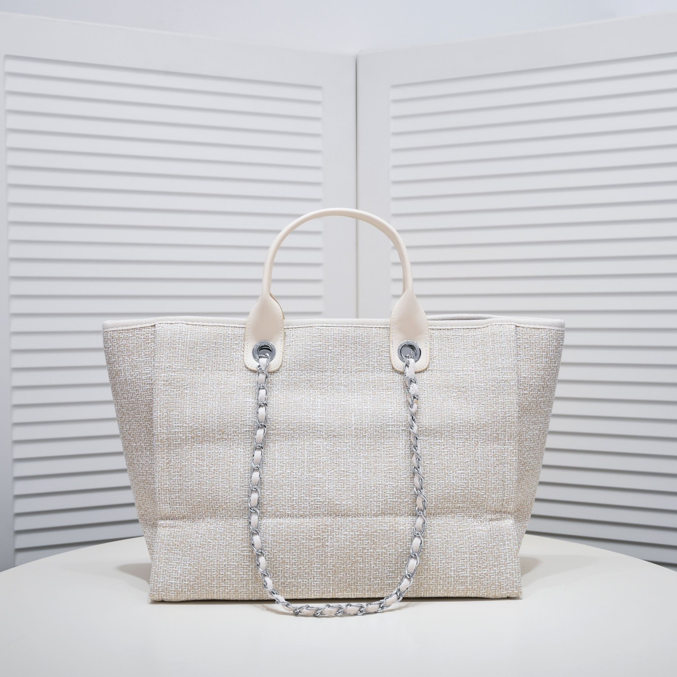 Chanel-Greek Embroidered Beach Bag