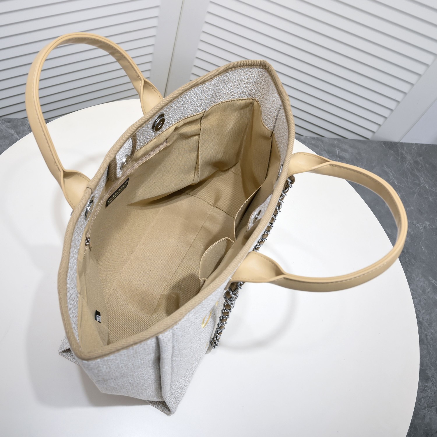 Chanel-Greek Embroidered Beach Bag