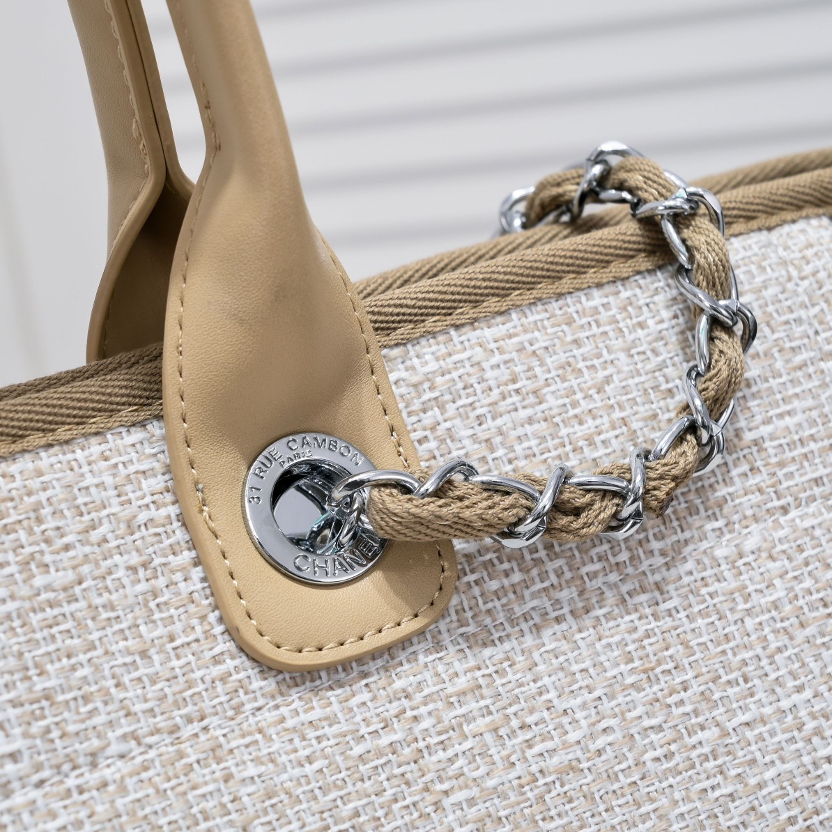 Chanel-Greek Embroidered Beach Bag