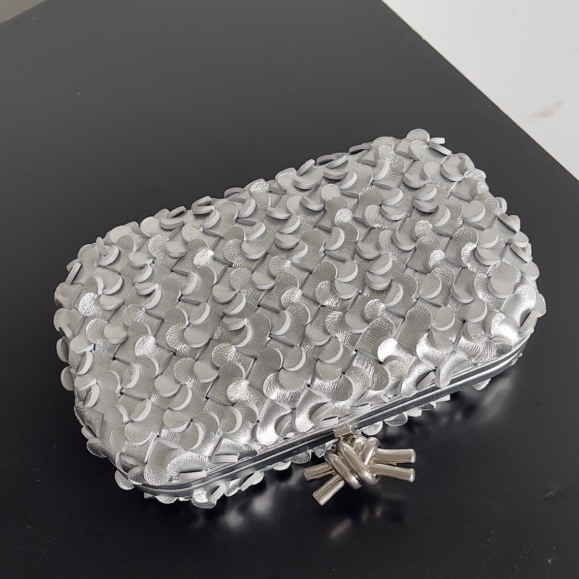 BV-Metallic Woven Evening Bag