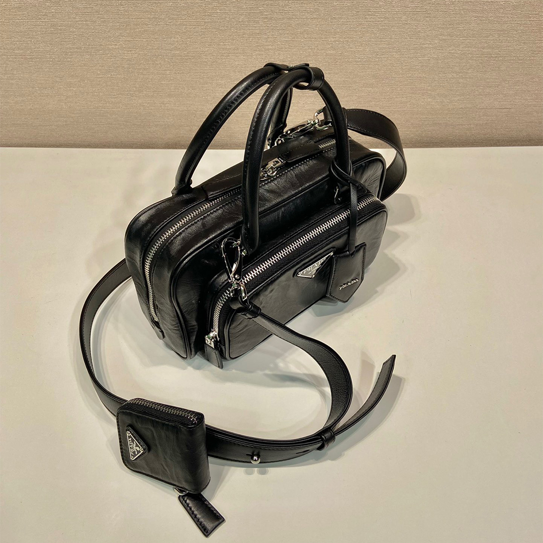 Prada-Boston Sheepskin Tote Bag