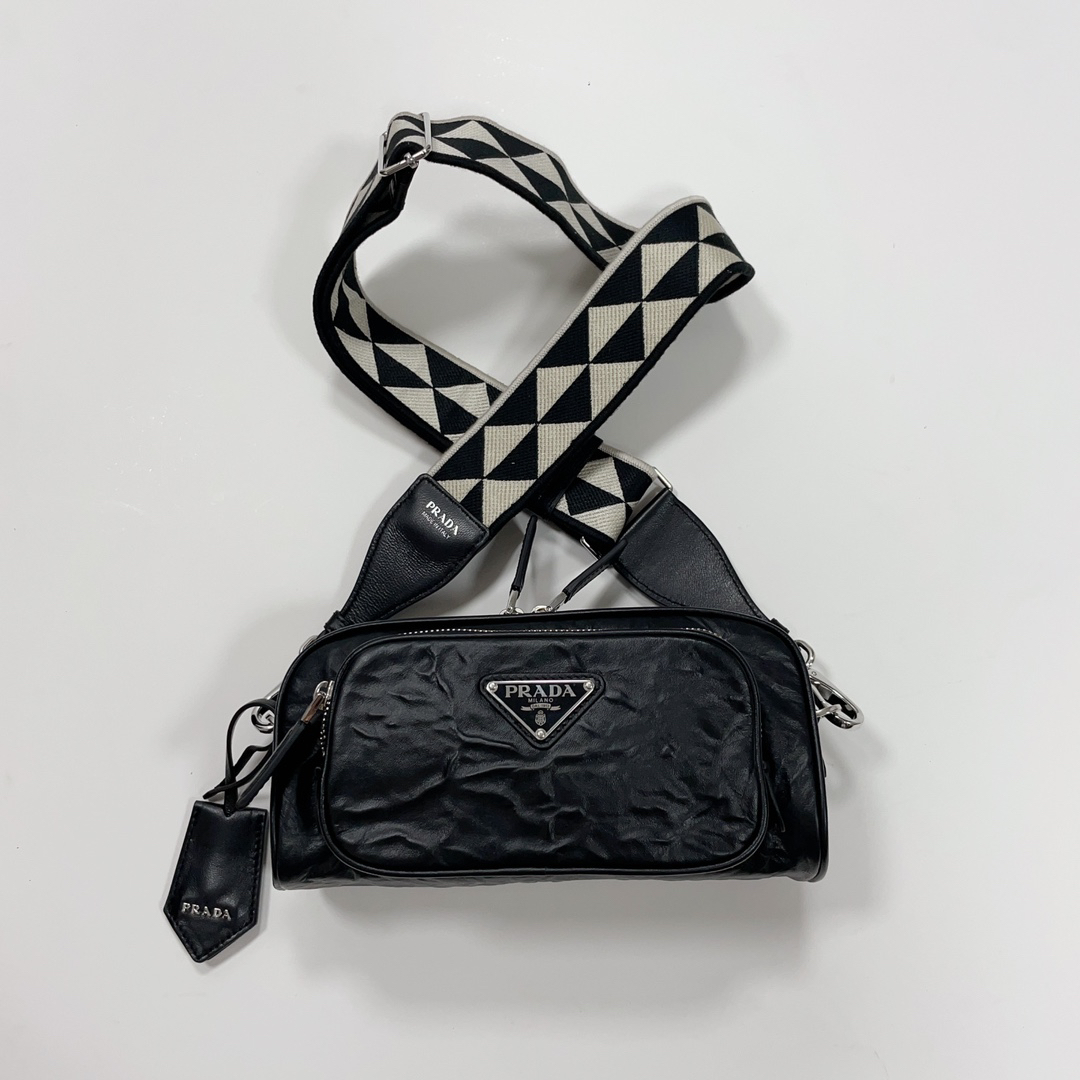 Prada-Vintage sheepskin shoulder bag