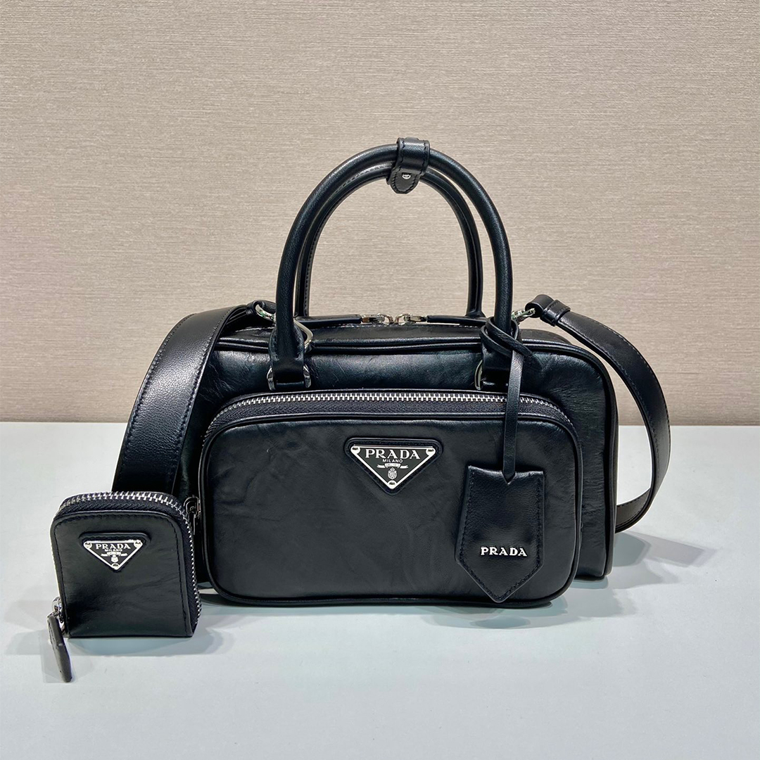 Prada-Boston Sheepskin Tote Bag