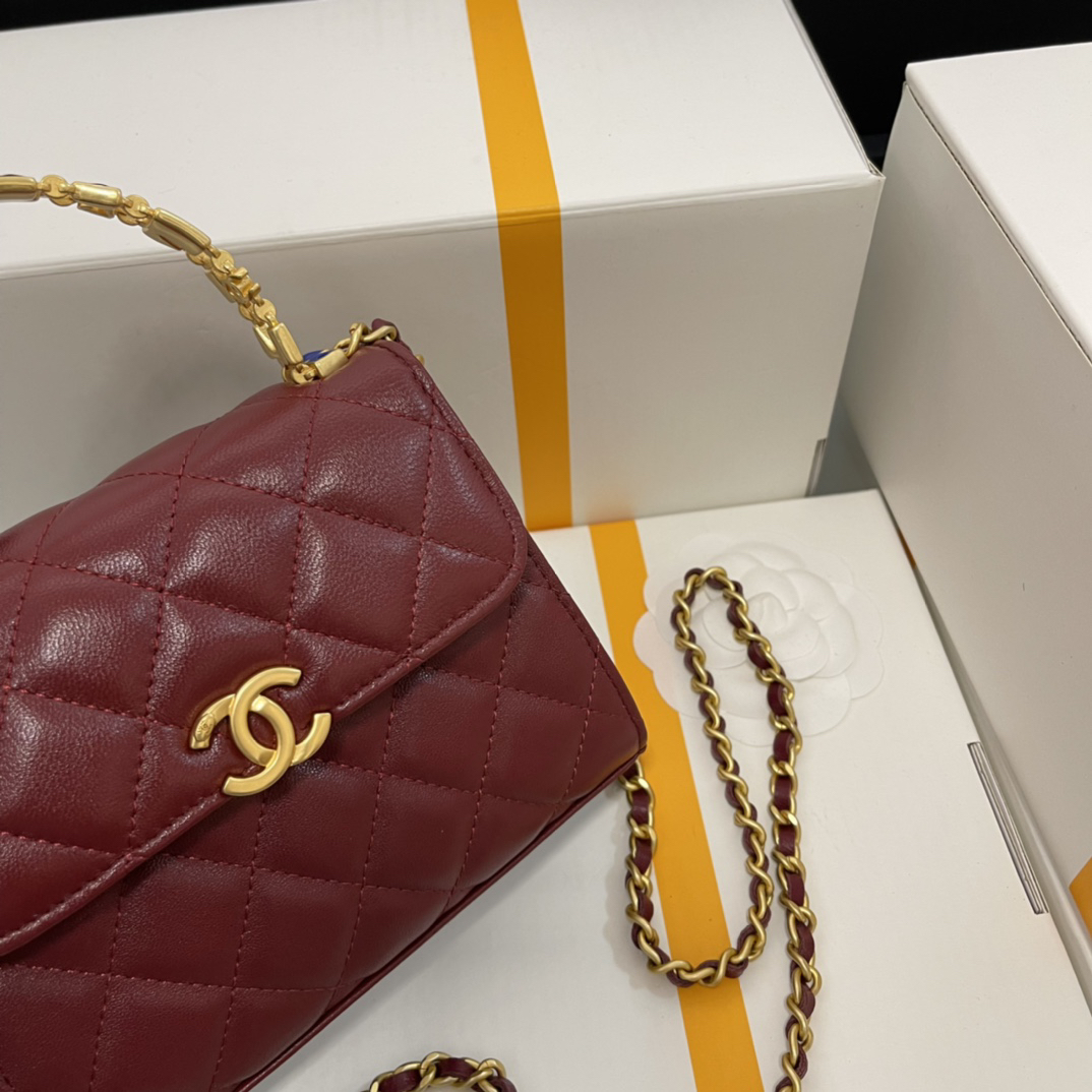 Chanel-Kelly Enamel Chain Bag