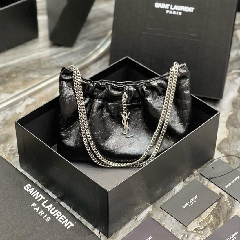 YSL-mini leather shoulder bag