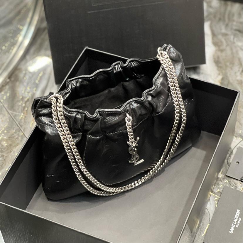 YSL-mini leather shoulder bag