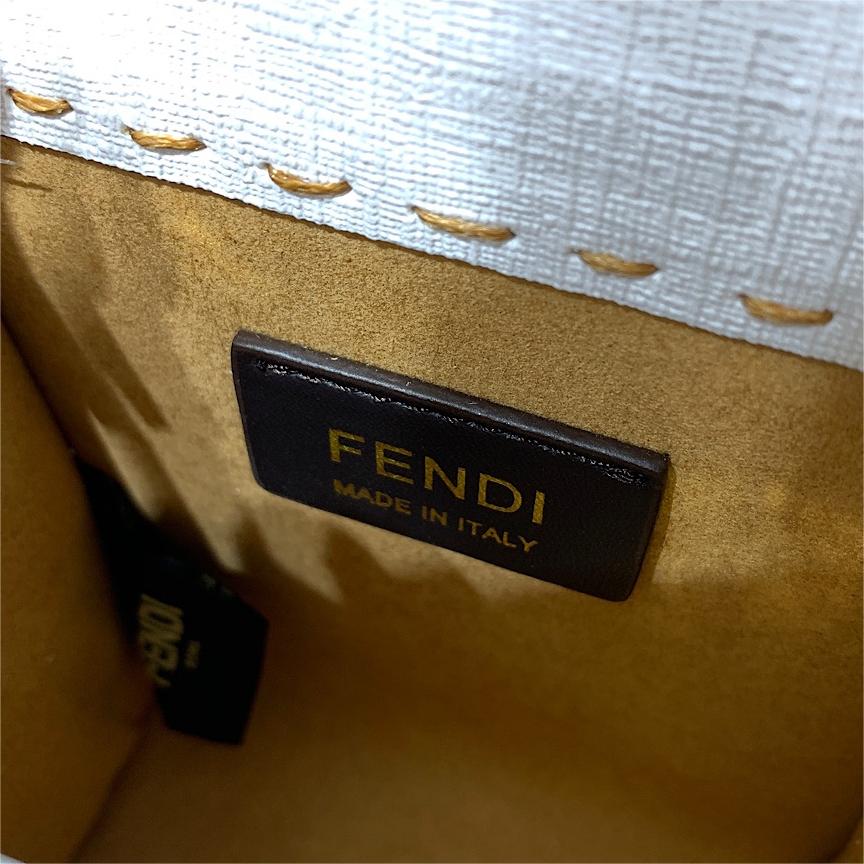 Fendi MM Sunshine Mini Fabric Handbag
