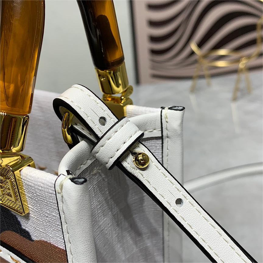 Fendi MM Sunshine Mini Fabric Handbag